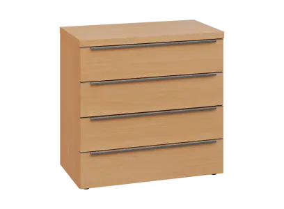 SIN 2 - 84Z kancelářská skříň, 4-zásuvková, 770x800x400, buk royal